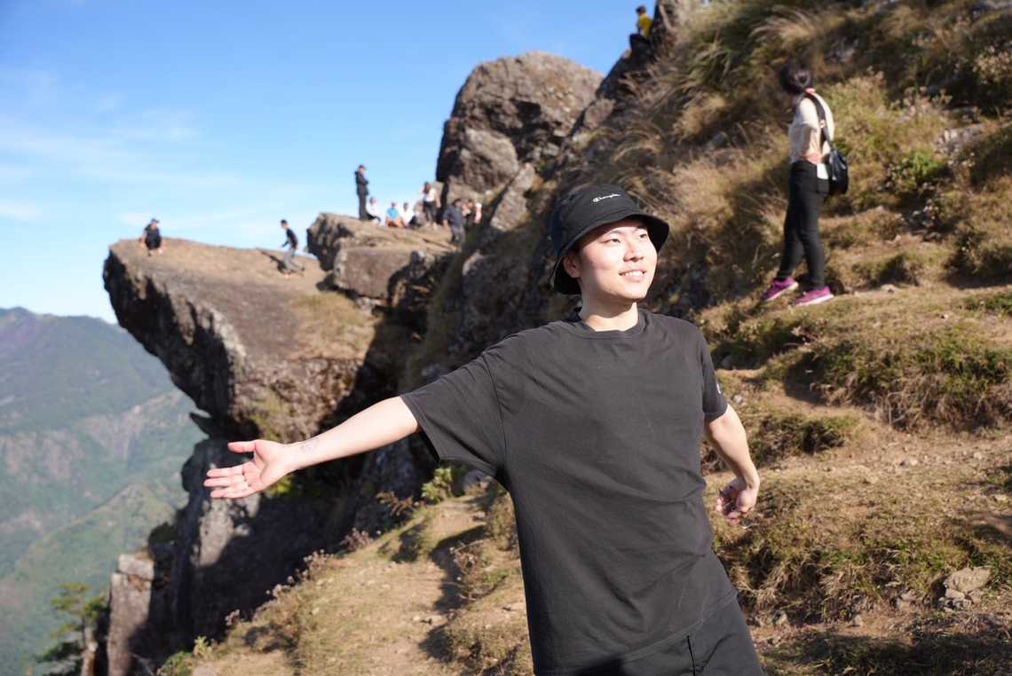 My roommate Taizo is a sunshine boy.